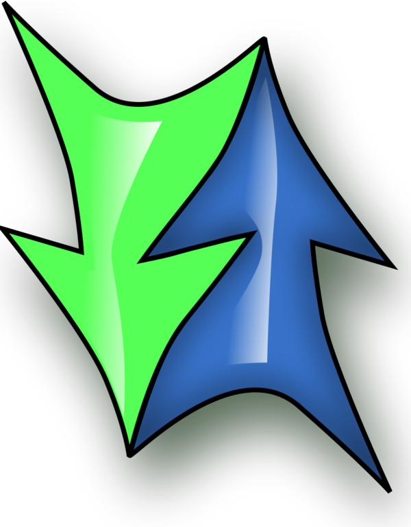 double arrow - vector Clip Art