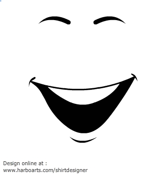 Download : Cartoon Smile - Vector Graphic