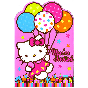 Pics For > Hello Kitty With Balloons