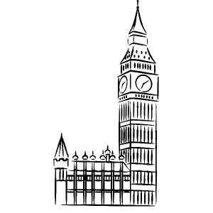 ben clock tower Colouring Pages