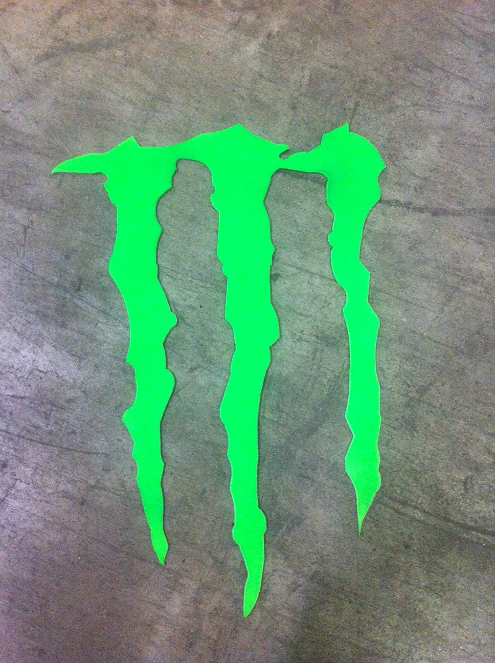 MONSTER Energy Drink Logo M Symbol Metal Art Ornament Magnet Stencil.