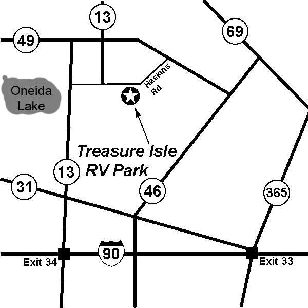 Treasure Isle RV Park at Blossvale, New York, United States ...