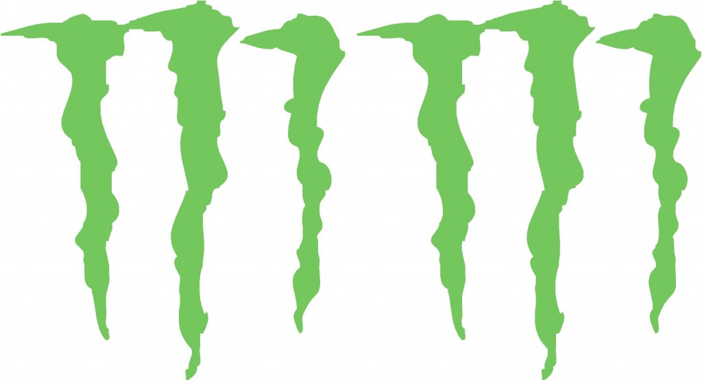 KAWA NINJA MONSTER CLAW MOTORBIKE TANK DECALS STICKERS X2 | Custom ...