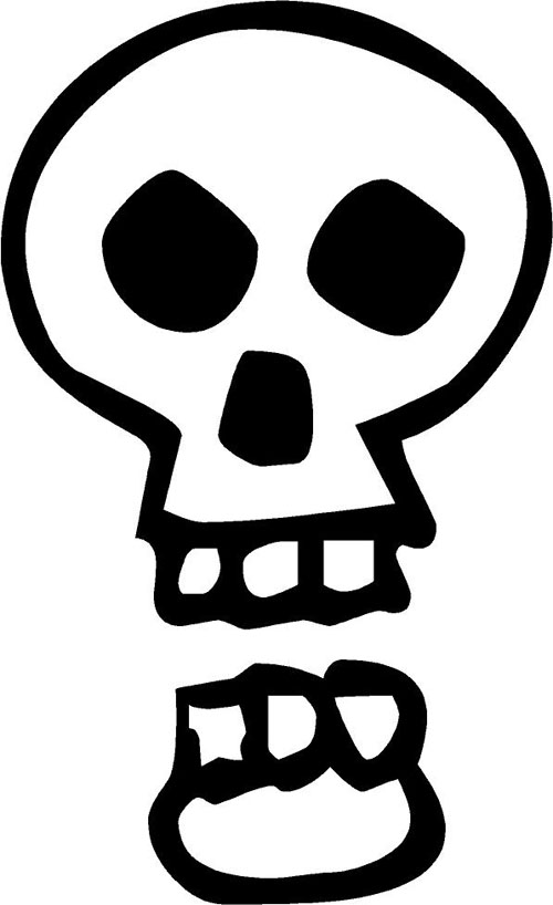 Open Mouth Skull | Halloween Decals - Trading Phrases