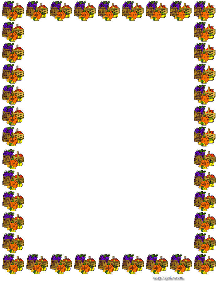 Thanksgiving Border Clipart - Free Clipart Images