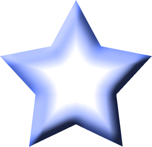 Light blue star clipart