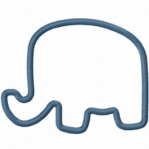Elephant Outline | Easy Elephant ...
