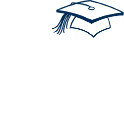 Mortar Board--Grad Rubber Stamp