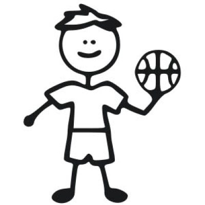 Boy Stick Figure Family Vinyl Decal Sticker 42