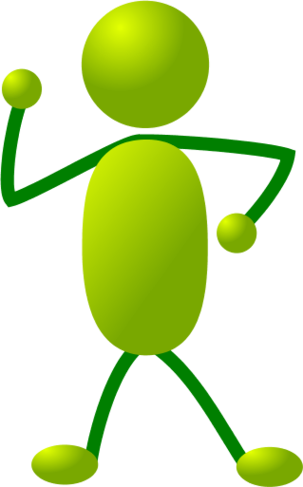 Green person clipart