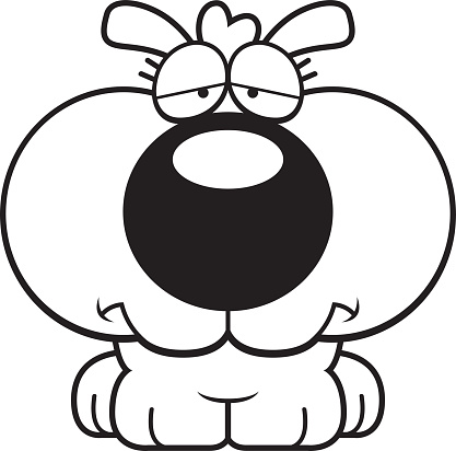 Clip Art Of A Sad Puppy Clip Art, Vector Images & Illustrations ...