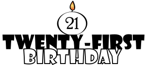 21st Birthday Clip Art