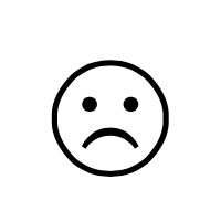 Charbase U+2639: WHITE FROWNING FACE