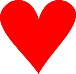 Heart Red Red clip art - vector clip art online, royalty free ...