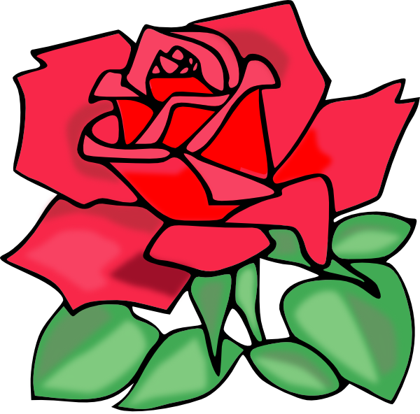 Red Rose clip art - vector clip art online, royalty free & public ...