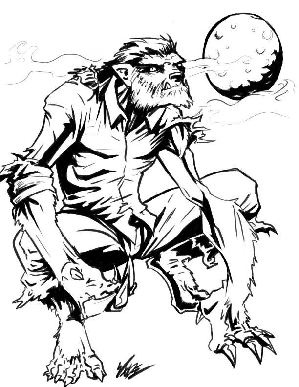 Wolf man Sketch