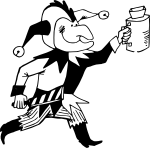 Jester clip art Free Vector