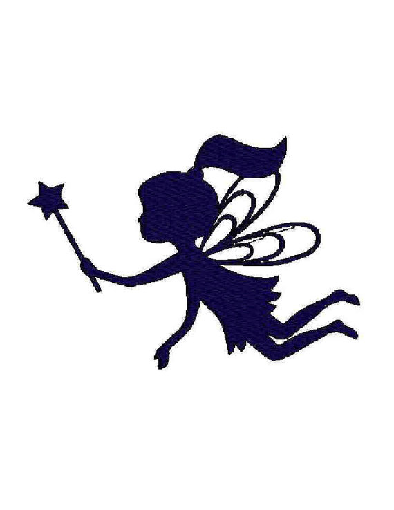 INSTANT Download Fairy silhouette digital by Institchesembroidery