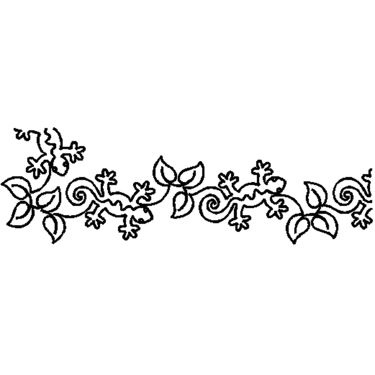 4" Gecko Quilt Stencils By Patricia Ritter UE-