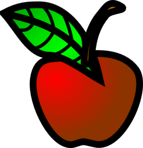 Small Red Apple clip art - vector clip art online, royalty free ...