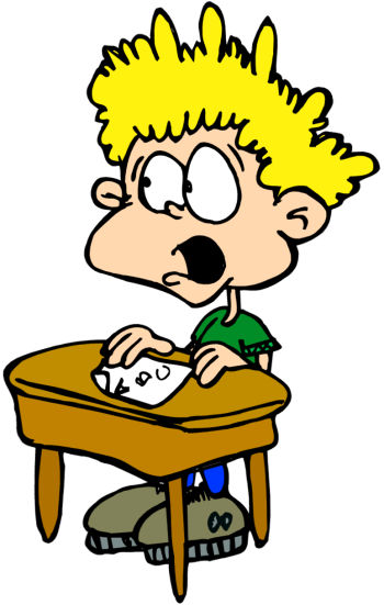 Student Taking A Test Clip Art