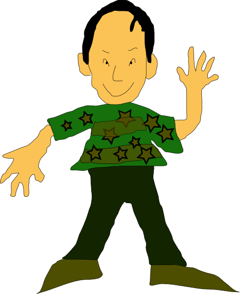 Man Standing clip art Free Vector