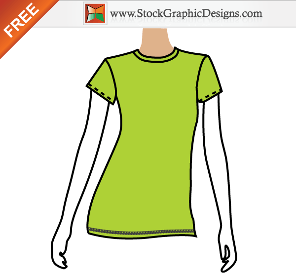 Women's Free Vector T-shirt Template Designs | Download Free ...