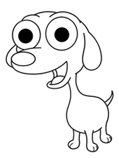 Cute Cartoon Puppy