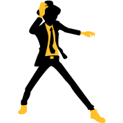 Disco Dancer Silhouette (2c)++2012 Polo Shirt ID ...