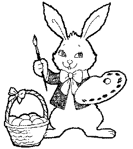 EASTER RABBITS CLIP ART