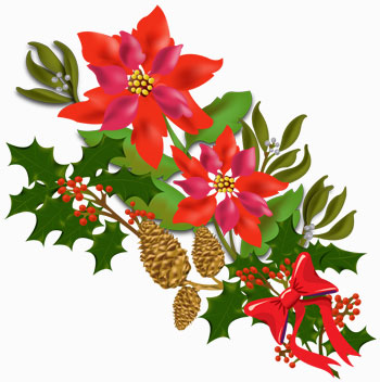 Free christmas flower clip art - ClipartFox