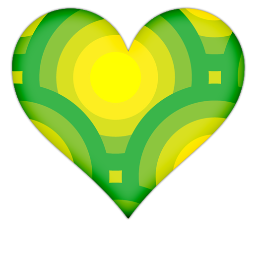 Green heart clipart