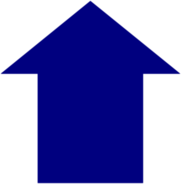 Blue arrow pointing up