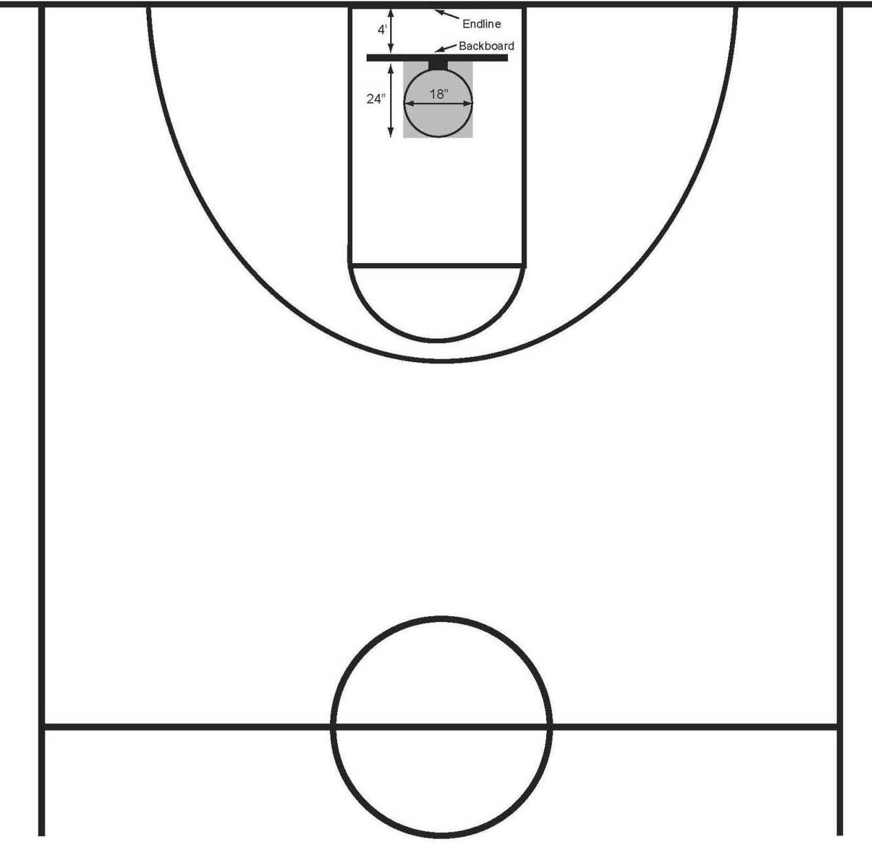 Basketball Half Court Diagrams Printable Clipart - Free to use ...