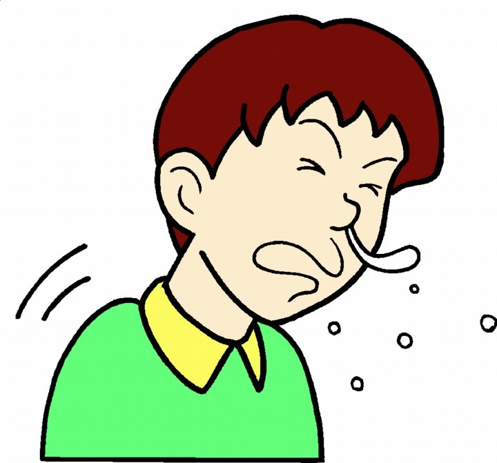 Sneezing Clipart