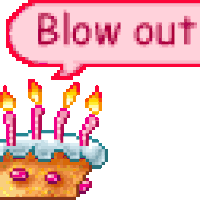 Smiley Blow Out The Candles Party Confetti Happy Birthday Sign ...