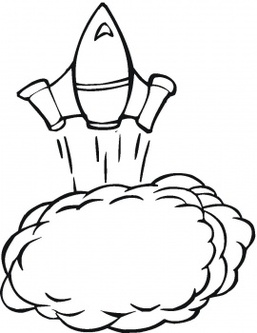 Spaceship Template For Kids Clipart - Free to use Clip Art Resource