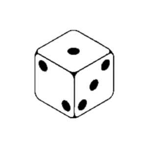 Animated shaking dice clipart