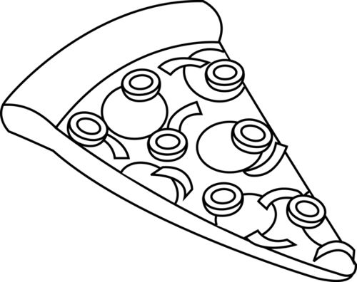 Orange slice clipart black and white - ClipartFox
