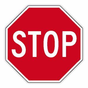 STOP SIGN Aluminium 600 x 600 Class 1 - Safety Signs Australia