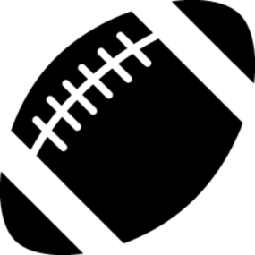 Free black and white football clipart