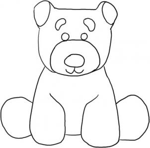Drawing Printout: How to Draw Black Bear
