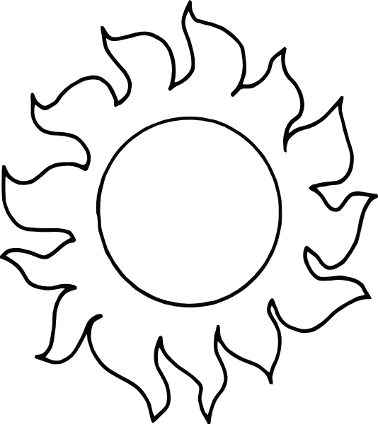 Sun Drawing Clipart