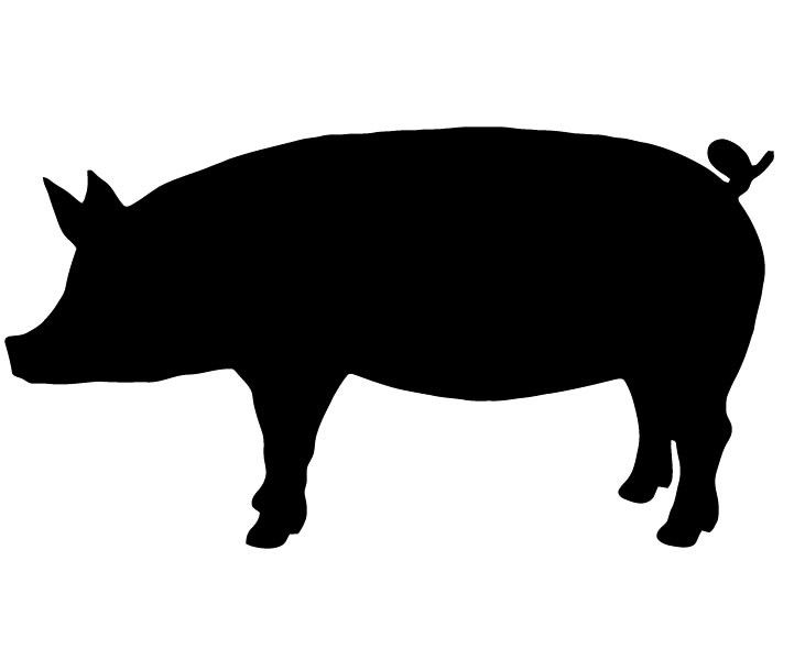Pig Silhouette | Free Download Clip Art | Free Clip Art | on ...