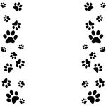 Dog Paw Border Clipart - Free Clipart Images