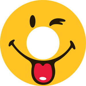 Cheeky Smiley Face Contact Lenses (Pair) | Smiley Face Contact Lenses