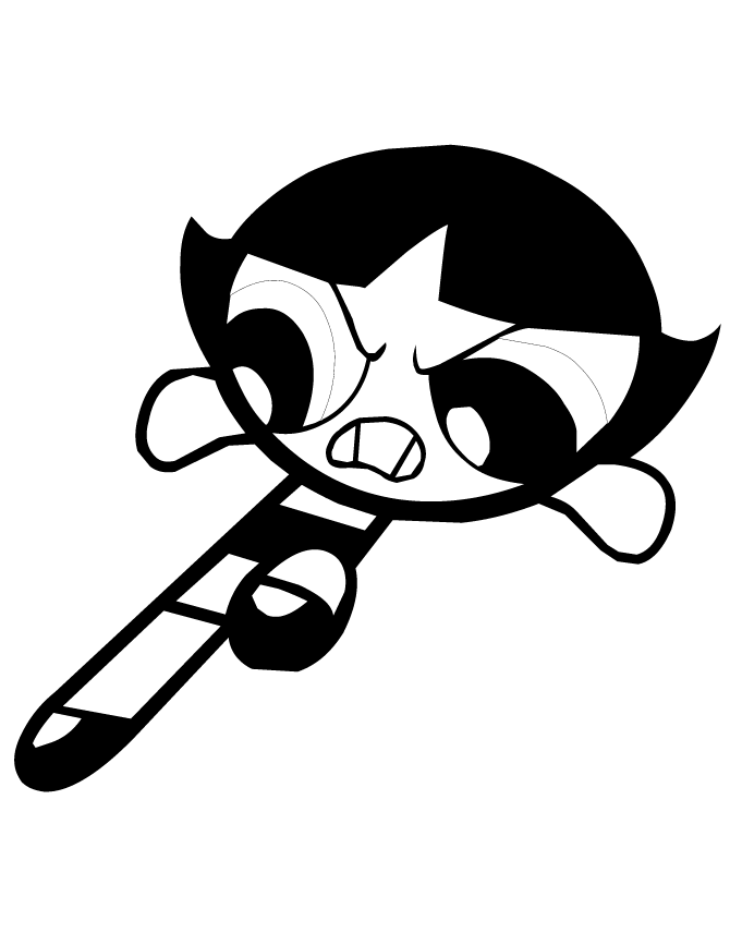 Powerpuff Girls Buttercup Coloring Page | Free Printable Coloring ...
