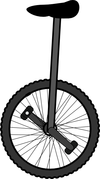 Unicycle clip art - vector clip art online, royalty free & public ...