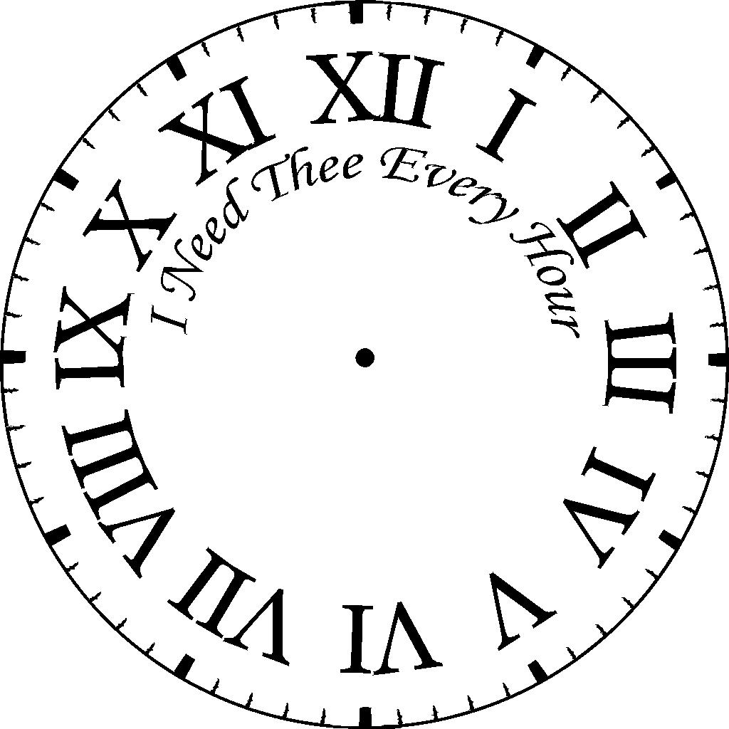 Analog Clock Face Template - ClipArt Best