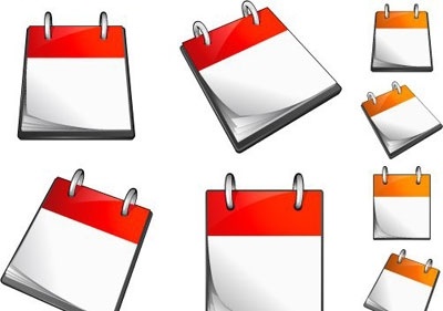 Download Set of calendars Vector Free